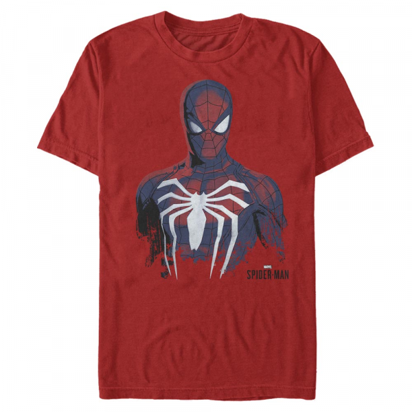 Marvel - Spider-Man Painted Spidy - Männer T-Shirt - Rot - Vorne