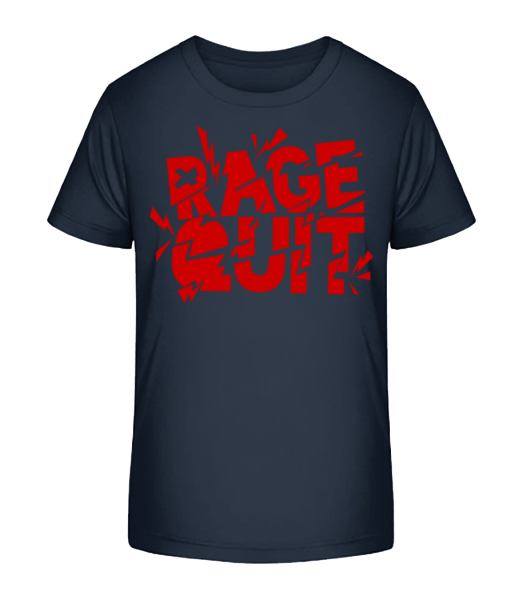 Rage Quit Gamer - Kid's Bio T-Shirt Stanley Stella - Navy - Front