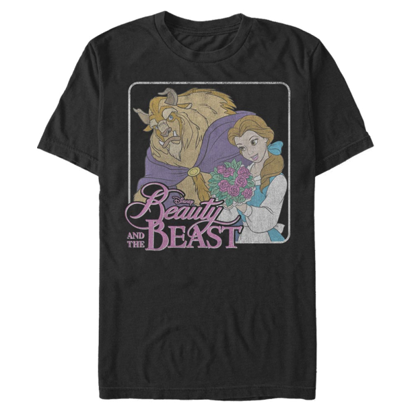 Disney - Die Schöne und das Biest - Kráska a zvíře Beauty n Beast - Männer T-Shirt - Schwarz - Vorne