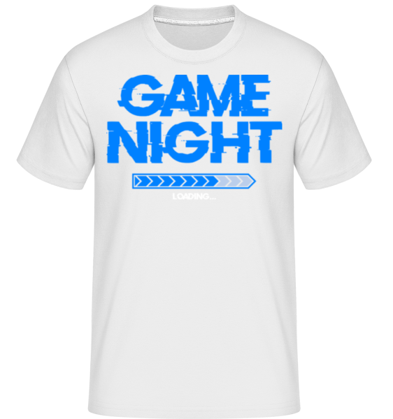 Gamer Night Loading - Shirtinator Männer T-Shirt - Weiß - Vorne