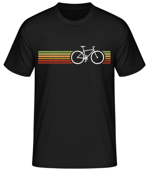Retro Bicycle - Männer Basic T-Shirt - Schwarz - Vorne