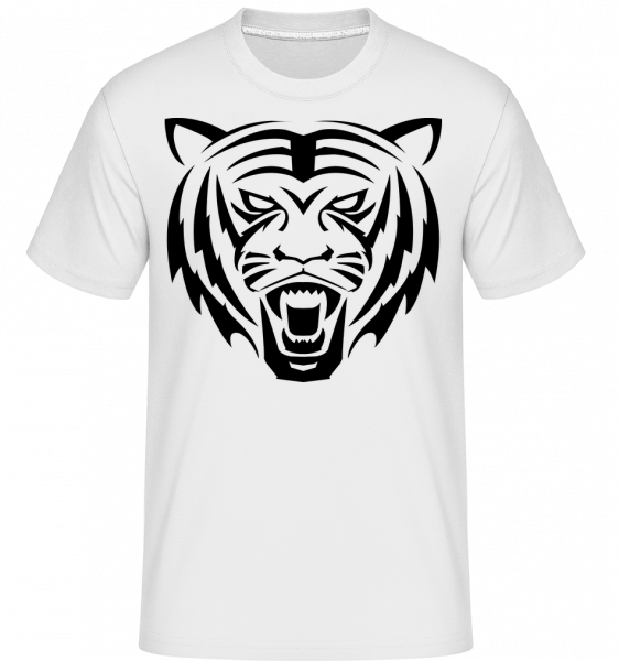 Tigerkopf - Shirtinator Männer T-Shirt - Weiß - Vorn