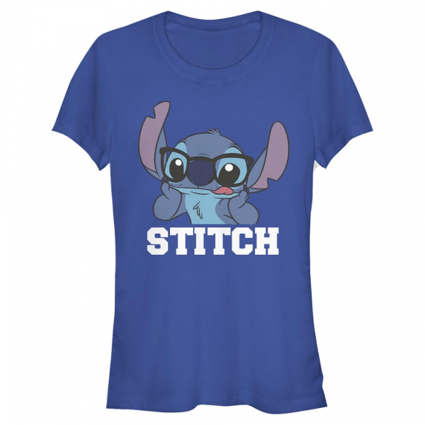 Disney - Lilo & Stitch - Stitch - Frauen T-Shirt - Royalblau - Vorne