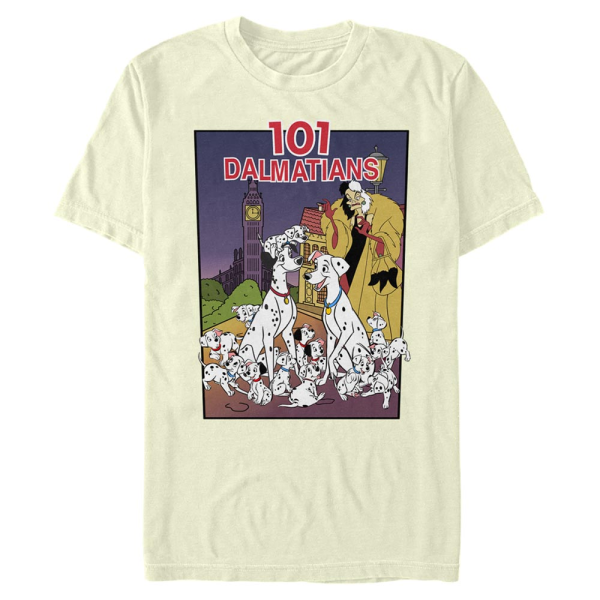 Disney Classics - 101 Dalmatiner - Skupina VHS Cover - Männer T-Shirt - Creme - Vorne