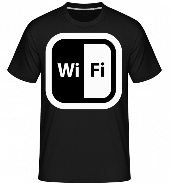 WiFi Icon Black/White -  Shirtinator Men's T-Shirt - Black - Vorn