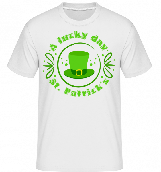 Lucky St. Patrick's Day - Shirtinator Männer T-Shirt - Weiß - Vorn
