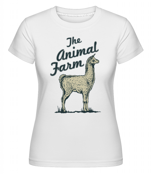 Llama The Animal Farm -  Shirtinator Women's T-Shirt - White - Front
