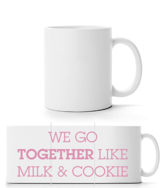 Like Milk & Cookie - Panorama Mug - White - Front