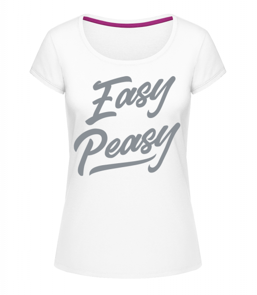 Easy Peasy - Megan Crewneck T-Shirt - White - Vorn