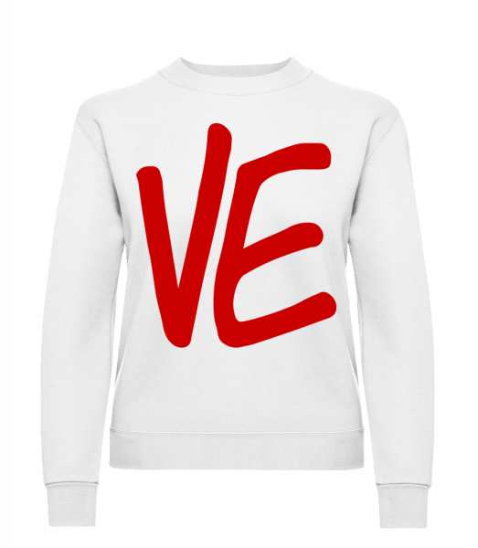 VE - Women's Sweatshirt - White - Front