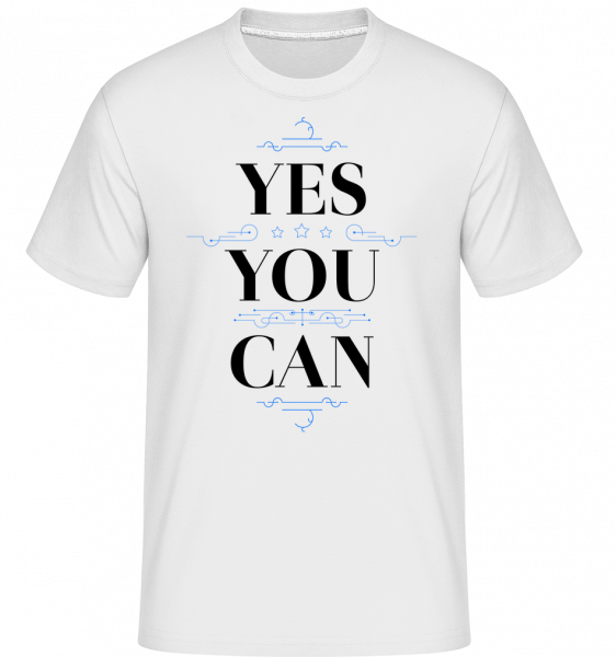 Yes, You Can -  Shirtinator Men's T-Shirt - White - Vorn