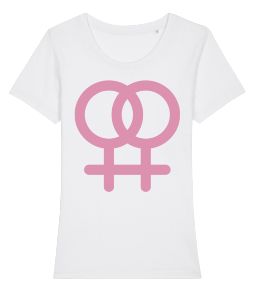 Female Love Icon - Frauen Bio T-Shirt Stanley Stella - Weiß - Vorne