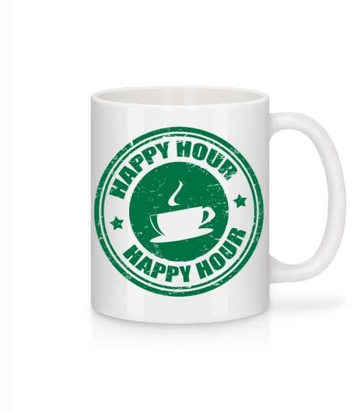 Happy Hour Coffee - Tasse - Weiß - Vorn