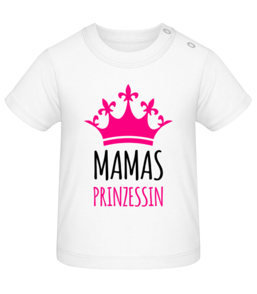 Mamas Prinzessin - Baby T-Shirt - Weiß - Vorne