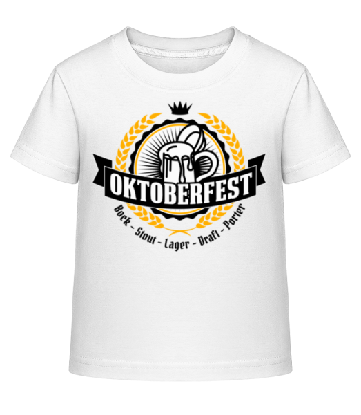 Oktoberfest Maß - Kinder Shirtinator T-Shirt - Weiß - Vorne