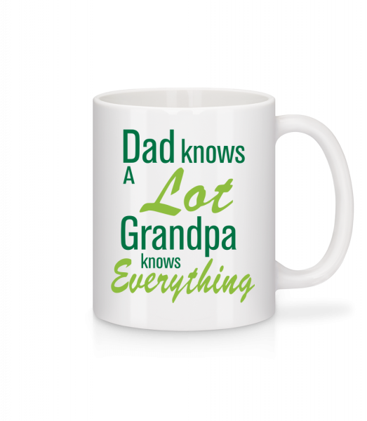 Grandpa Knows Everything - Mug - White - Front