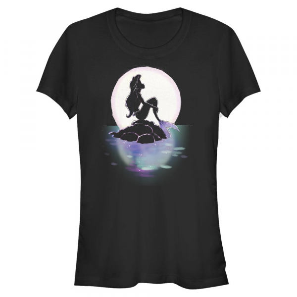 Disney - Arielle die Meerjungfrau - Malá mořská víla Sunset - Frauen T-Shirt - Schwarz - Vorne