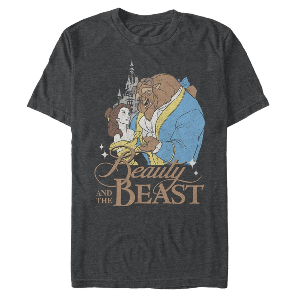 Disney - Die Schöne und das Biest - Kráska a zvíře BB Classic - Männer T-Shirt - Anthrazit meliert - Vorne