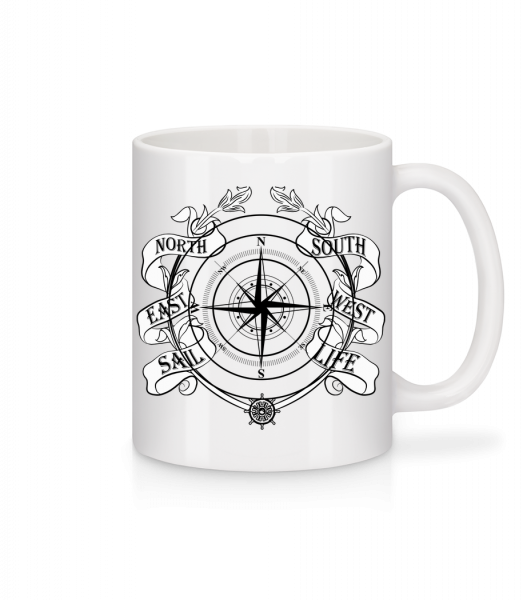Sailing Compass - Mug - White - Front
