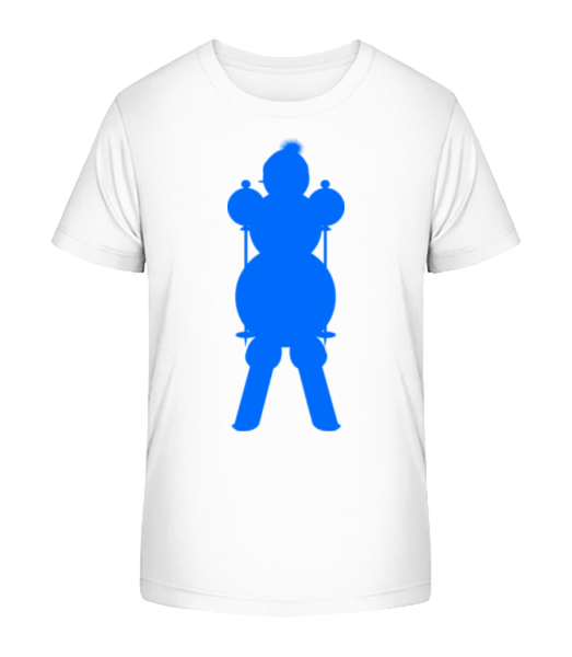 Ski Snowman Blue - Kid's Bio T-Shirt Stanley Stella - White - Front