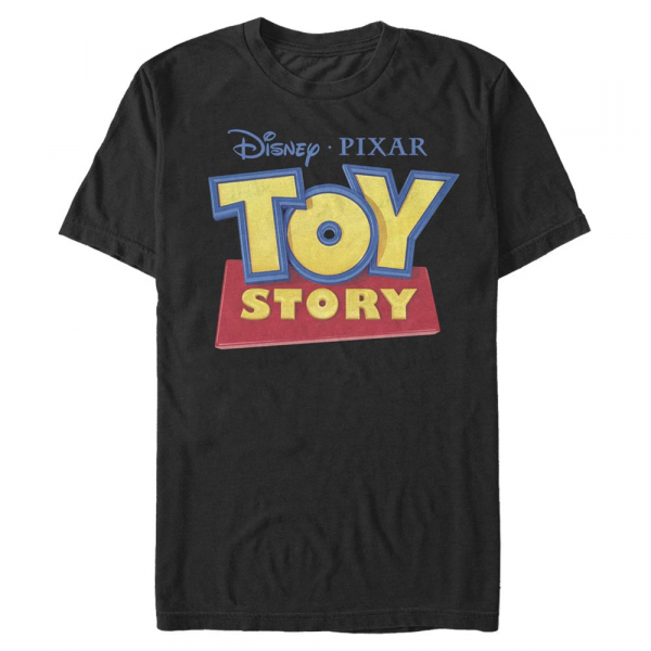 Pixar - Toy Story - Logo 3D - Men's T-Shirt - Black - Front