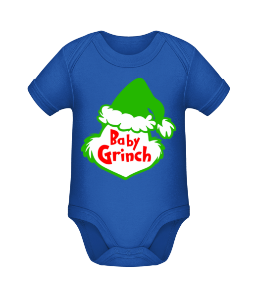 Baby Grinch - Organic Baby Body - Royal blue - Front
