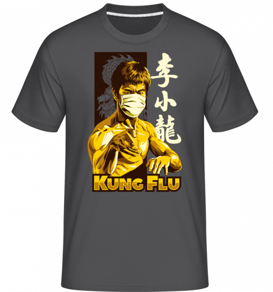 Kung Flu -  Shirtinator Men's T-Shirt - Anthracite - Front