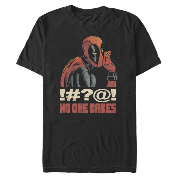 Marvel - Deadpool - Deadpool No One Cares - Männer T-Shirt - Schwarz - Vorne