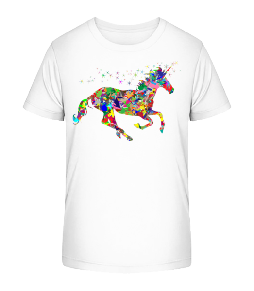 Geometry Unicorn - Kid's Bio T-Shirt Stanley Stella - White - Front