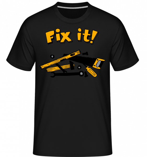 Fix It Symbol -  Shirtinator Men's T-Shirt - Black - Front