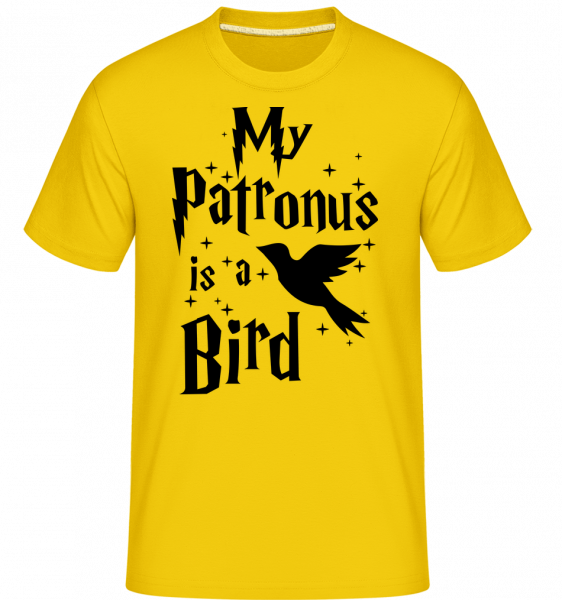 My Patronus Is A Bird - Shirtinator Männer T-Shirt - Goldgelb - Vorn