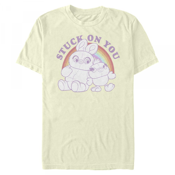Disney - Toy Story - Ducky & Bunny Rainbow Pals - Ostern - Männer T-Shirt - Creme - Vorne