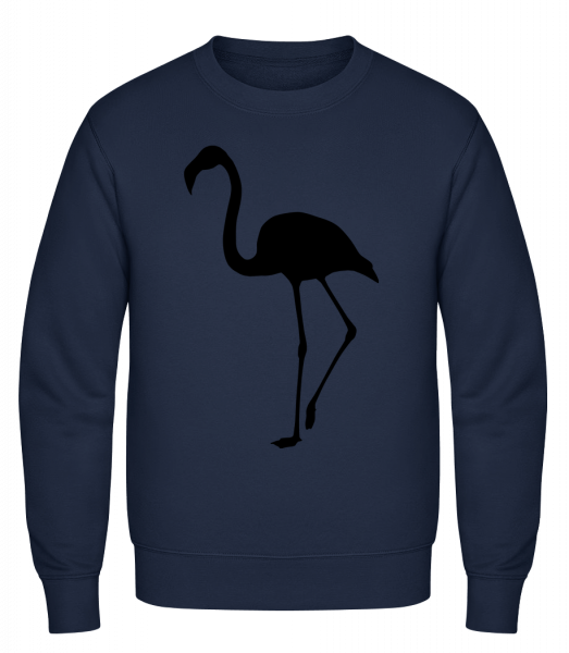 Flamingo Shadow - Classic Set-In Sweatshirt - Navy - Vorn