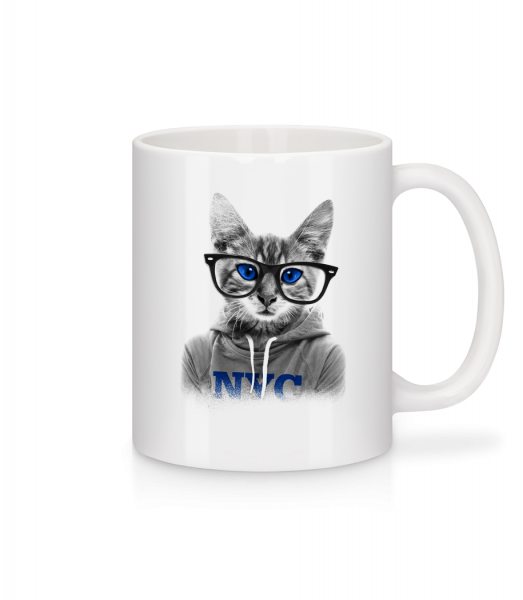Cat NCY - Mug - White - Front