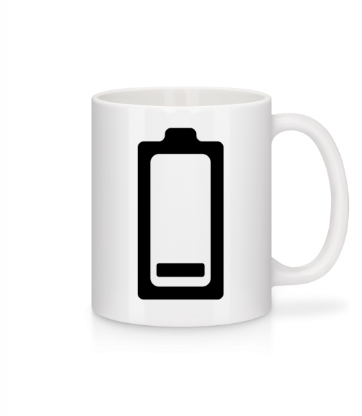 Battery Low Icon - Mug - White - Front