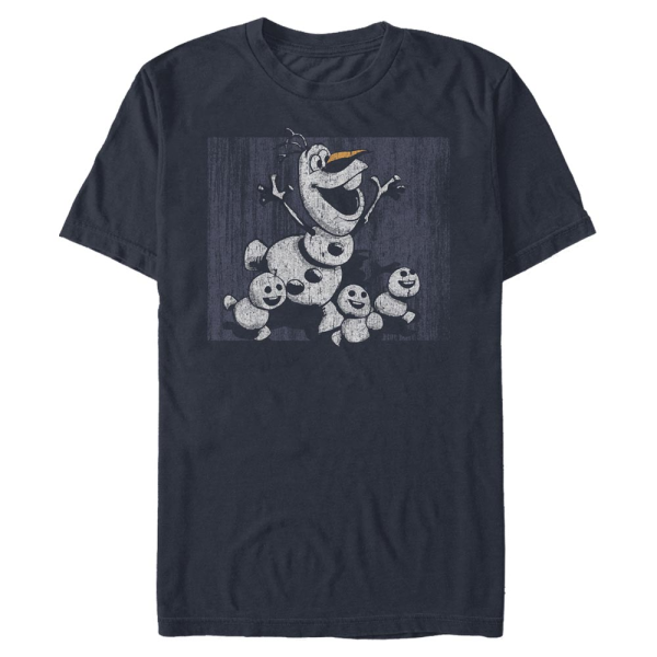 Disney - Frozen - Olaf and Snowmies - Men's T-Shirt - Navy - Front