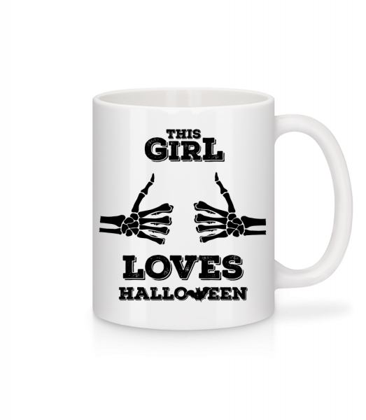This Girl Loves Halloween - Mug - White - Front