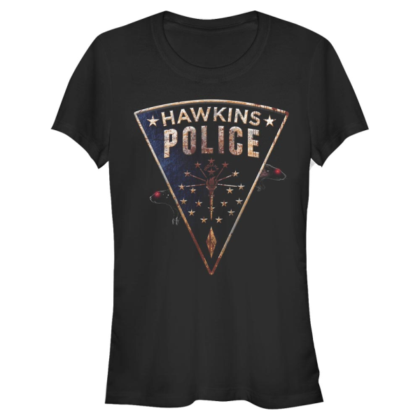 Netflix - Stranger Things - Hawkins Police Rats - Women's T-Shirt - Black - Front