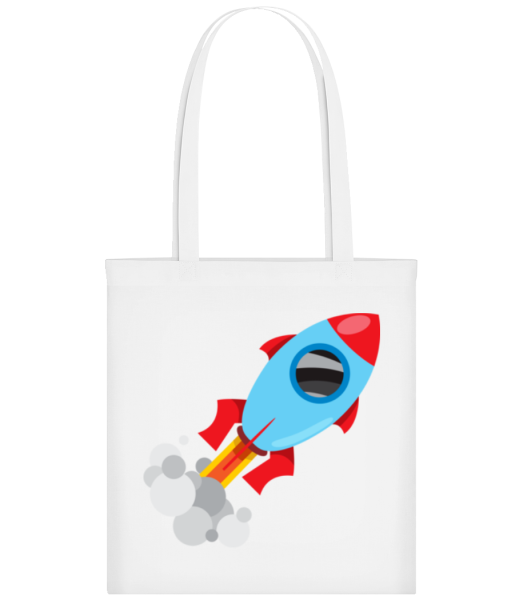 Superhero Rocket - Stofftasche - Weiß - Vorne