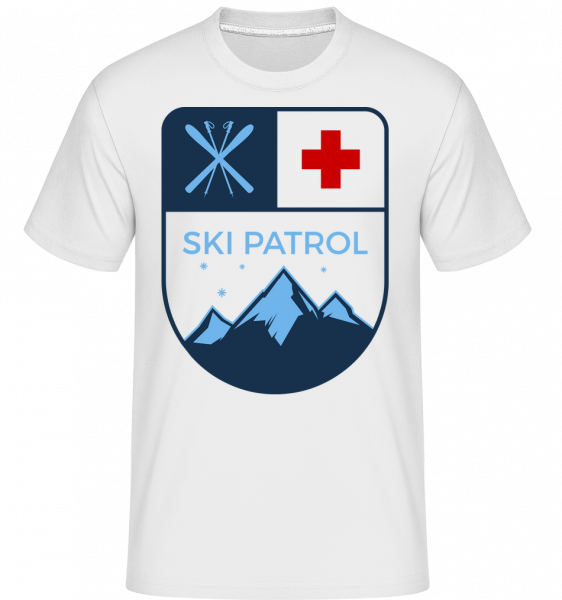 Skipatrol Icon - Shirtinator Männer T-Shirt - Weiß - Vorn