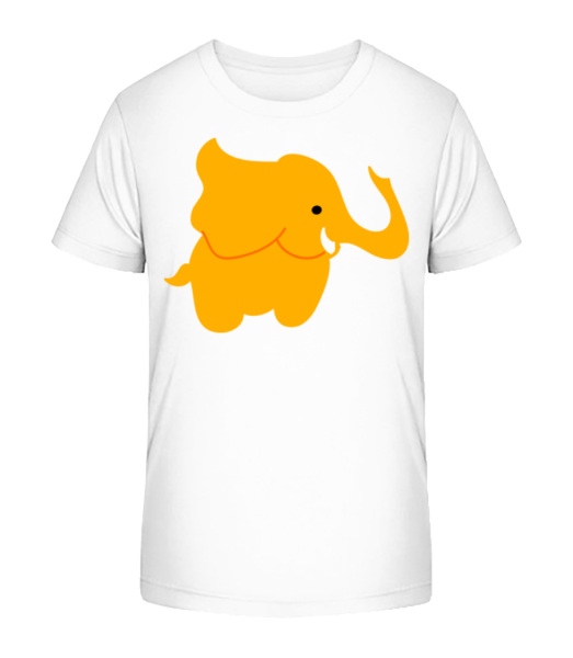 Kids Comic - Elephant - Kid's Bio T-Shirt Stanley Stella - White - Front