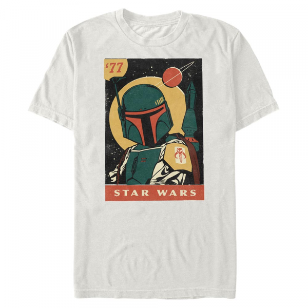 Star Wars - Boba Fett Pulp Boba - Men's T-Shirt - Cream - Front