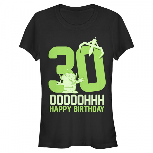 Disney - Toy Story - Aliens Ooohh Thirty - Geburtstag - Frauen T-Shirt - Schwarz - Vorne
