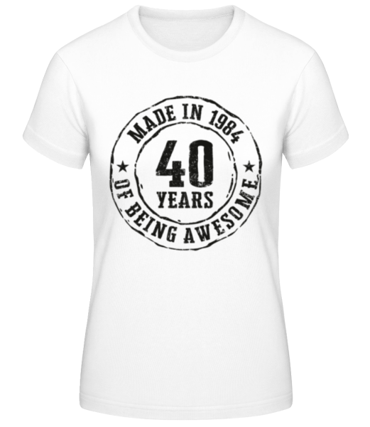 Made In 1984 - Women's Basic T-Shirt - White - Front