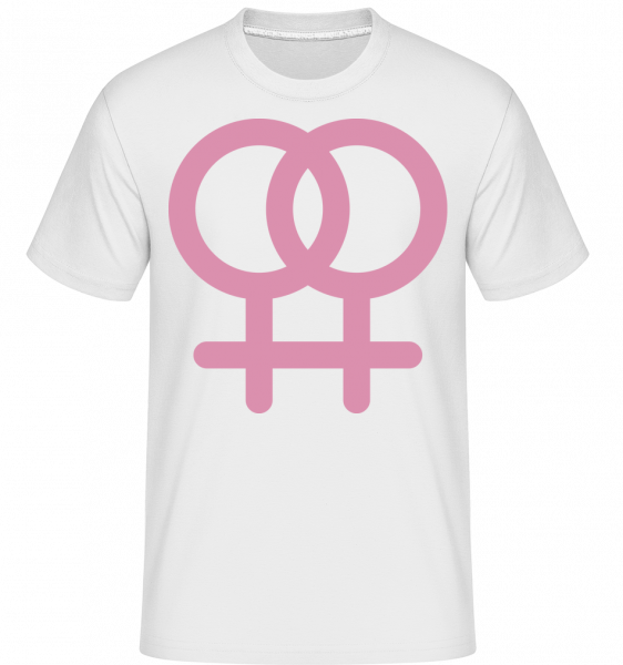Female Love Icon -  Shirtinator Men's T-Shirt - White - Front
