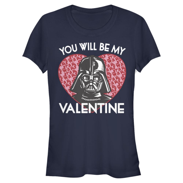Star Wars - Darth Vader You Will Darth - Valentine's Day - Women's T-Shirt - Navy - Front