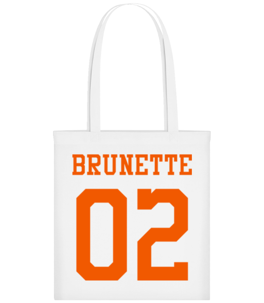 Brunette 02 - Tote Bag - White - Front