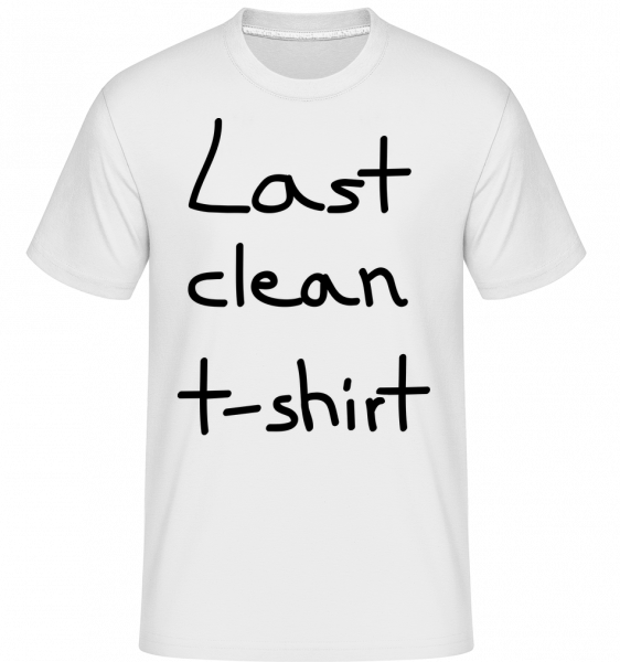 Last Clean T-Shirt -  Shirtinator Men's T-Shirt - White - Vorn