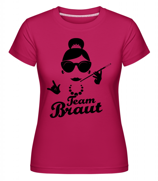 Team Braut - Shirtinator Frauen T-Shirt - Magenta - Vorn