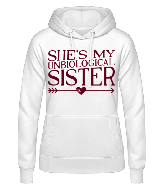 Unbiological Sister - Women's Hoodie - White - Front